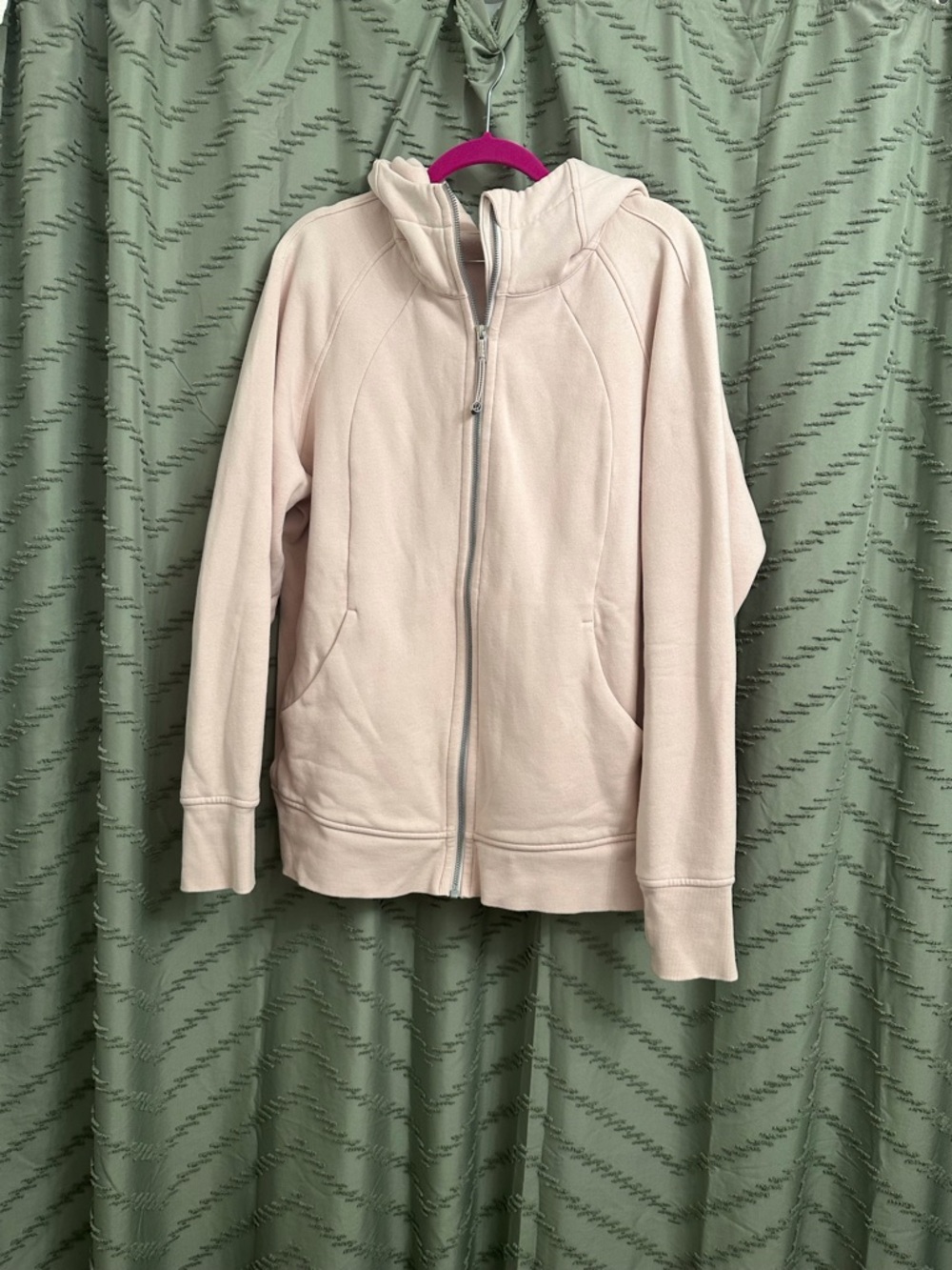 Lululemon Full Zip Scuba Hoodie - Flush Pink size 18